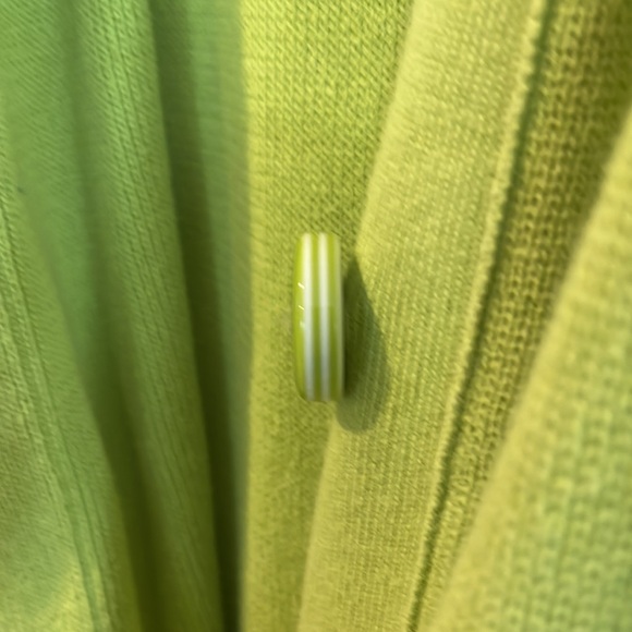 💚Lime green button up Lane Brant 14/16 sweater - Picture 5 of 9